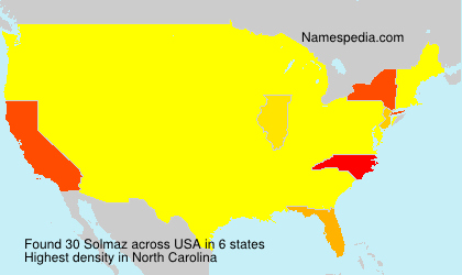 Surname Solmaz in USA