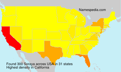 Surname Soraya in USA