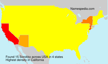 Surname Sorokko in USA