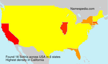 Surname Sotiria in USA