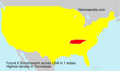 Surname Sounthavanh in USA