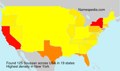 Surname Soussan in USA