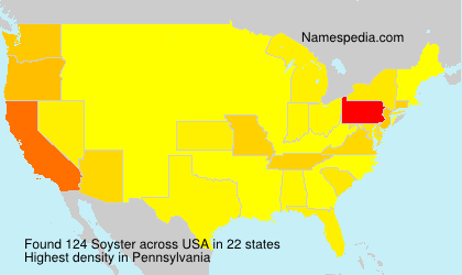 Surname Soyster in USA