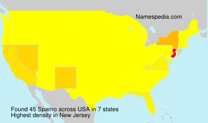 Surname Sparno in USA Surname Sparno in USA