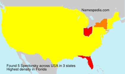 Surname Spectorsky in USA Surname Spectorsky in USA