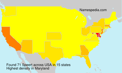 Surname Speert in USA Surname Speert in USA
