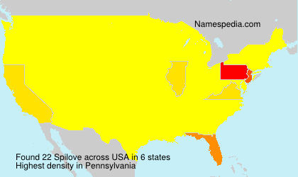Surname Spilove in USA Surname Spilove in USA