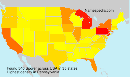 Surname Sporer in USA