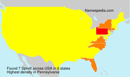 Surname Sprvill in USA Surname Sprvill in USA