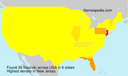 Surname Squindo in USA
