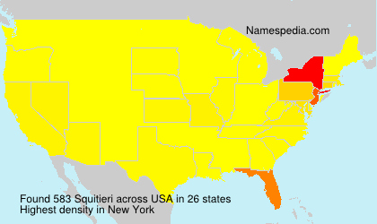 Surname Squitieri in USA