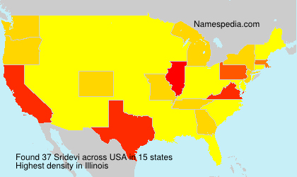 Surname Sridevi in USA