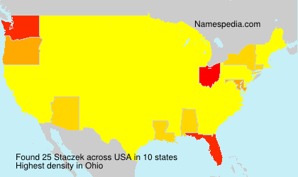 Surname Staczek in USA