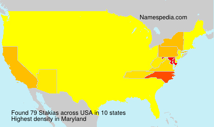 Surname Stakias in USA Surname Stakias in USA