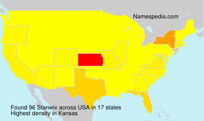 Surname Stanwix in USA