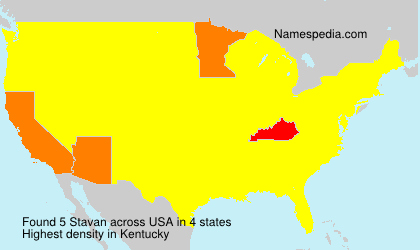Surname Stavan in USA