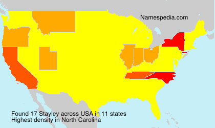 Surname Stayley in USA
