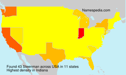 Surname Steenman in USA