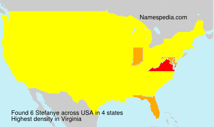 Surname Stefanye in USA Surname Stefanye in USA