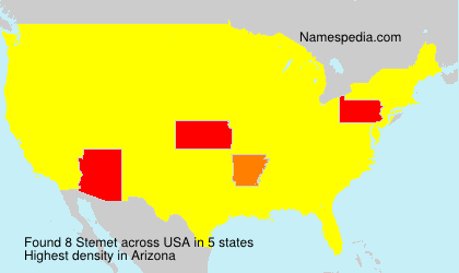 Surname Stemet in USA Surname Stemet in USA