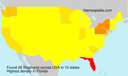 Surname Stephanis in USA