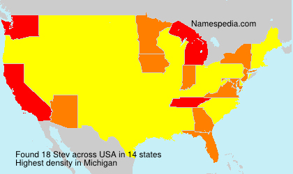 Surname Stev in USA