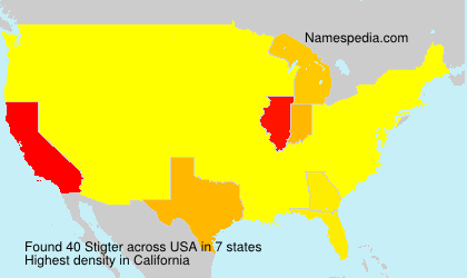 Surname Stigter in USA
