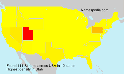 Surname Stirland in USA