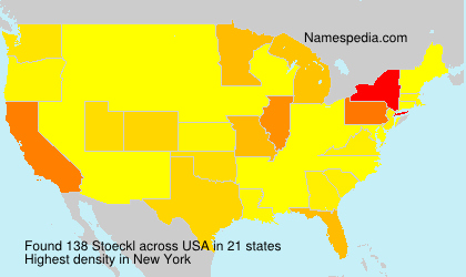 Surname Stoeckl in USA