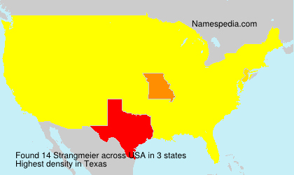 Surname Strangmeier in USA