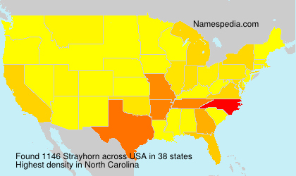 Surname Strayhorn in USA