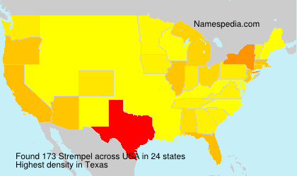 Surname Strempel in USA
