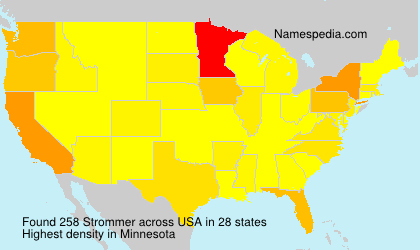 Surname Strommer in USA