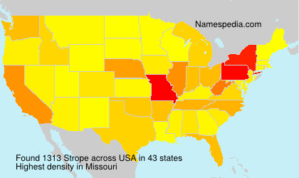 Surname Strope in USA