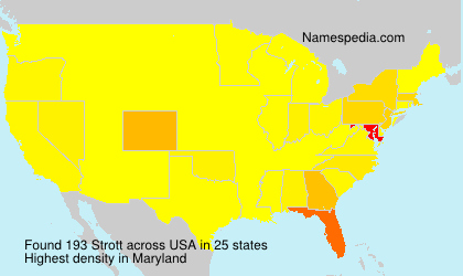 Surname Strott in USA