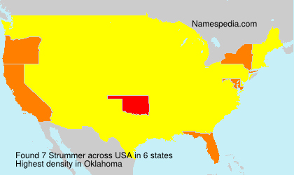 Surname Strummer in USA