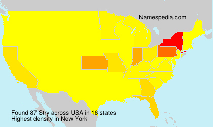 Surname Stry in USA