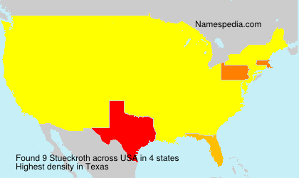 Surname Stueckroth in USA