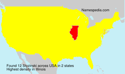 Surname Styzinski in USA