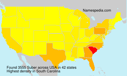 Surname Suber in USA