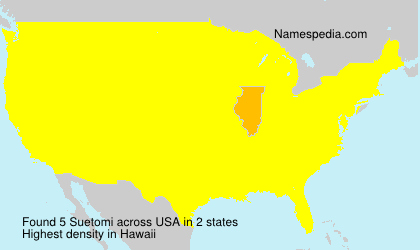 Surname Suetomi in USA