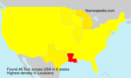 Surname Suir in USA Surname Suir in USA