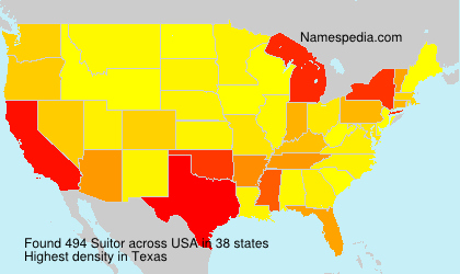 Surname Suitor in USA