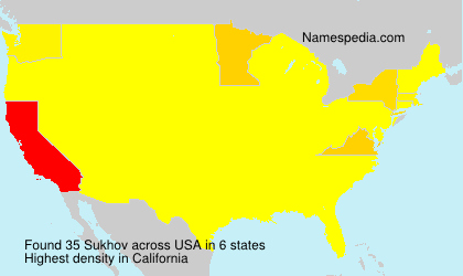 Surname Sukhov in USA