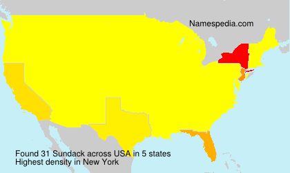 Surname Sundack in USA Surname Sundack in USA