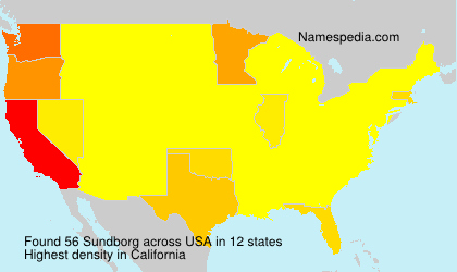Surname Sundborg in USA