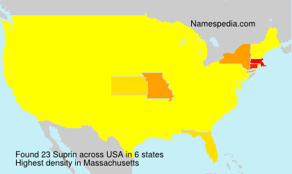 Surname Suprin in USA Surname Suprin in USA