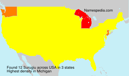 Surname Surugiu in USA