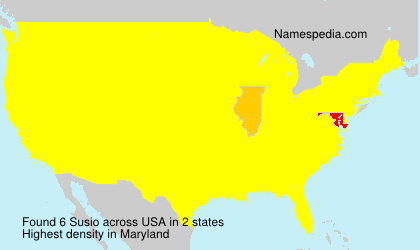Surname Susio in USA
