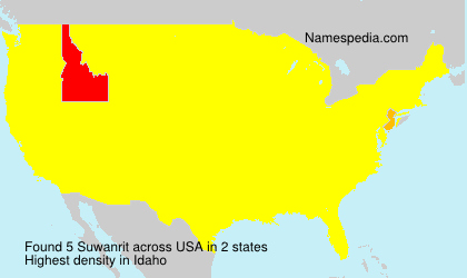 Surname Suwanrit in USA